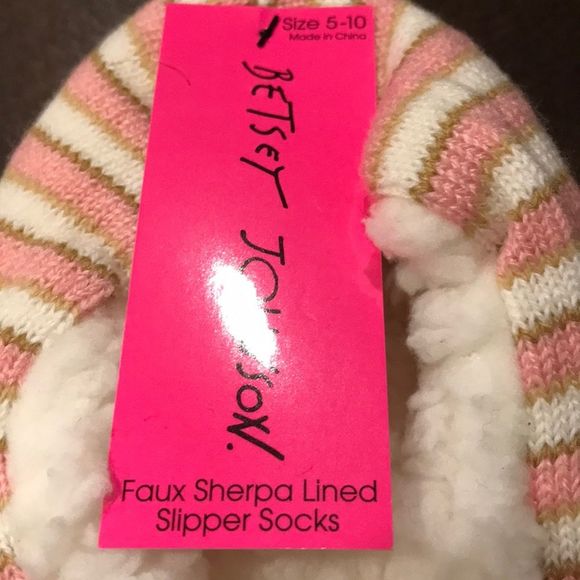 NWT Betsey Johnson slipper socks - Picture 2 of 2